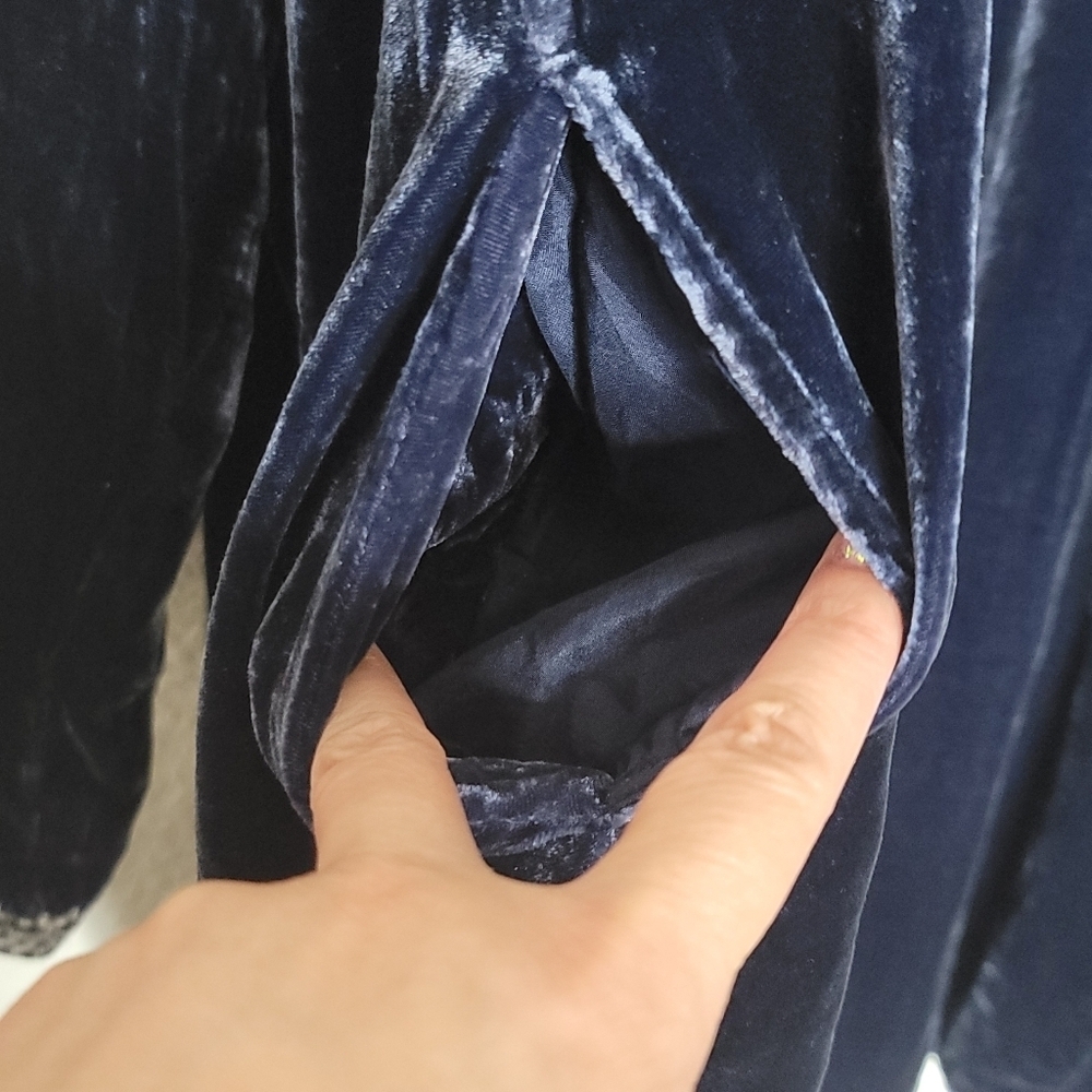 Johnny Was Blue Embroidered Dress - Picture 8 of 12